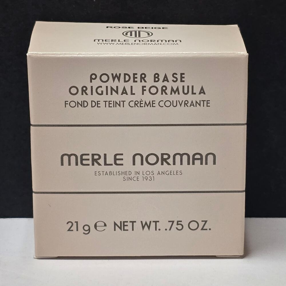 Merle Norman Powder Base Original Formula Foundation Rose Beige .75 oz 21g